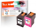Peach Spar Pack Druckköpfe kompatibel zu  HP No. 302, F6U66AE, F6U65AE